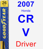 Driver Wiper Blade for 2007 Honda CR-V - Premium