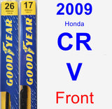 Front Wiper Blade Pack for 2009 Honda CR-V - Premium