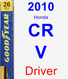 Driver Wiper Blade for 2010 Honda CR-V - Premium