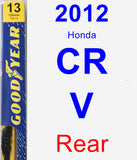 Rear Wiper Blade for 2012 Honda CR-V - Premium