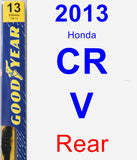 Rear Wiper Blade for 2013 Honda CR-V - Premium