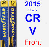 Front Wiper Blade Pack for 2015 Honda CR-V - Premium