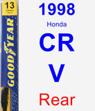 Rear Wiper Blade for 1998 Honda CR-V - Premium