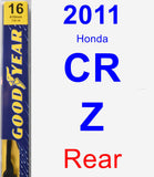Rear Wiper Blade for 2011 Honda CR-Z - Premium