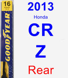 Rear Wiper Blade for 2013 Honda CR-Z - Premium