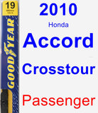 Passenger Wiper Blade for 2010 Honda Accord Crosstour - Premium