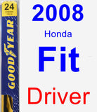Driver Wiper Blade for 2008 Honda Fit - Premium