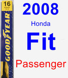 Passenger Wiper Blade for 2008 Honda Fit - Premium
