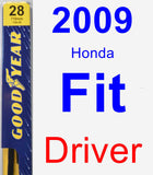 Driver Wiper Blade for 2009 Honda Fit - Premium