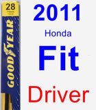 Driver Wiper Blade for 2011 Honda Fit - Premium