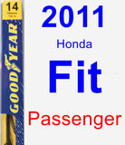 Passenger Wiper Blade for 2011 Honda Fit - Premium