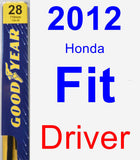 Driver Wiper Blade for 2012 Honda Fit - Premium