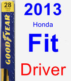 Driver Wiper Blade for 2013 Honda Fit - Premium