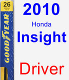 Driver Wiper Blade for 2010 Honda Insight - Premium