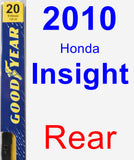Rear Wiper Blade for 2010 Honda Insight - Premium