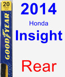 Rear Wiper Blade for 2014 Honda Insight - Premium
