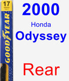 Rear Wiper Blade for 2000 Honda Odyssey - Premium
