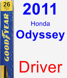 Driver Wiper Blade for 2011 Honda Odyssey - Premium