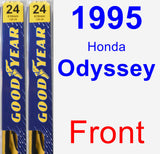 Front Wiper Blade Pack for 1995 Honda Odyssey - Premium