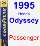 Passenger Wiper Blade for 1995 Honda Odyssey - Premium