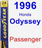 Passenger Wiper Blade for 1996 Honda Odyssey - Premium