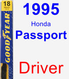 Driver Wiper Blade for 1995 Honda Passport - Premium