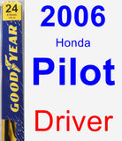 Driver Wiper Blade for 2006 Honda Pilot - Premium
