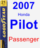 Passenger Wiper Blade for 2007 Honda Pilot - Premium