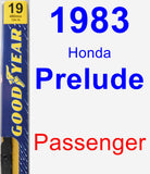 Passenger Wiper Blade for 1983 Honda Prelude - Premium