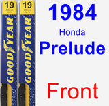 Front Wiper Blade Pack for 1984 Honda Prelude - Premium