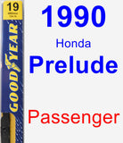 Passenger Wiper Blade for 1990 Honda Prelude - Premium