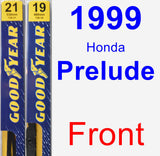 Front Wiper Blade Pack for 1999 Honda Prelude - Premium