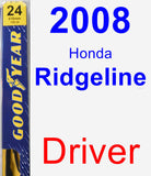 Driver Wiper Blade for 2008 Honda Ridgeline - Premium