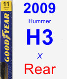 Rear Wiper Blade for 2009 Hummer H3 - Premium