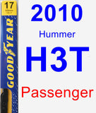 Passenger Wiper Blade for 2010 Hummer H3T - Premium