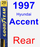 Rear Wiper Blade for 1997 Hyundai Accent - Premium