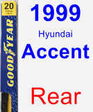 Rear Wiper Blade for 1999 Hyundai Accent - Premium
