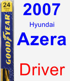 Driver Wiper Blade for 2007 Hyundai Azera - Premium