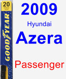 Passenger Wiper Blade for 2009 Hyundai Azera - Premium