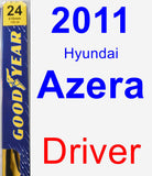 Driver Wiper Blade for 2011 Hyundai Azera - Premium