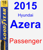 Passenger Wiper Blade for 2015 Hyundai Azera - Premium