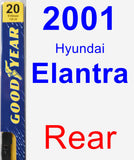 Rear Wiper Blade for 2001 Hyundai Elantra - Premium