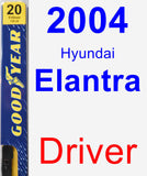 Driver Wiper Blade for 2004 Hyundai Elantra - Premium