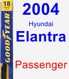 Passenger Wiper Blade for 2004 Hyundai Elantra - Premium