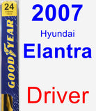 Driver Wiper Blade for 2007 Hyundai Elantra - Premium