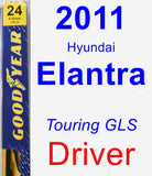 Driver Wiper Blade for 2011 Hyundai Elantra - Premium