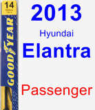Passenger Wiper Blade for 2013 Hyundai Elantra - Premium