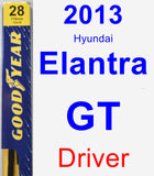 Driver Wiper Blade for 2013 Hyundai Elantra GT - Premium
