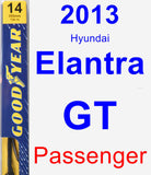 Passenger Wiper Blade for 2013 Hyundai Elantra GT - Premium