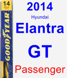 Passenger Wiper Blade for 2014 Hyundai Elantra GT - Premium
